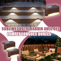Lampes solaires de terrasse à LED étanches