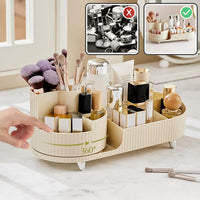 Organisateur maquillage avec rangement rotatif