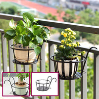 Support pot de fleur - noir