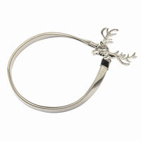 Accroche Rideau Luxueuse avec Tête de Cerf en Alliage d'Aluminium