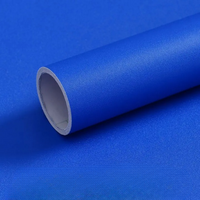 Adhésif Plan de Travail Bleu de Haute Qualité en Vinyle sur fond bleu