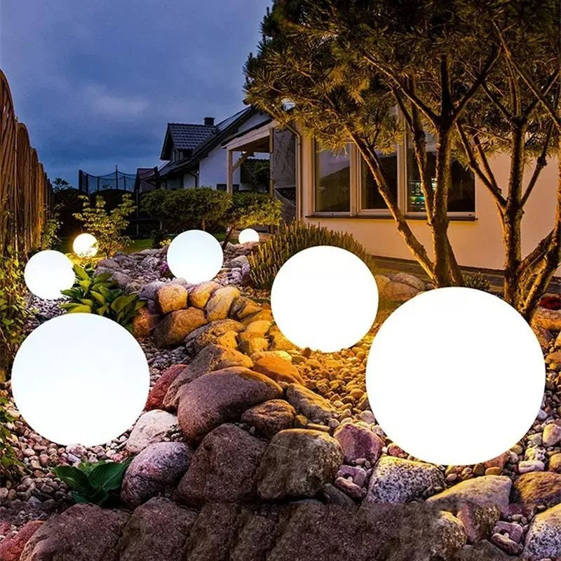 Grosse Boule Lumineuse Exterieur Solaire