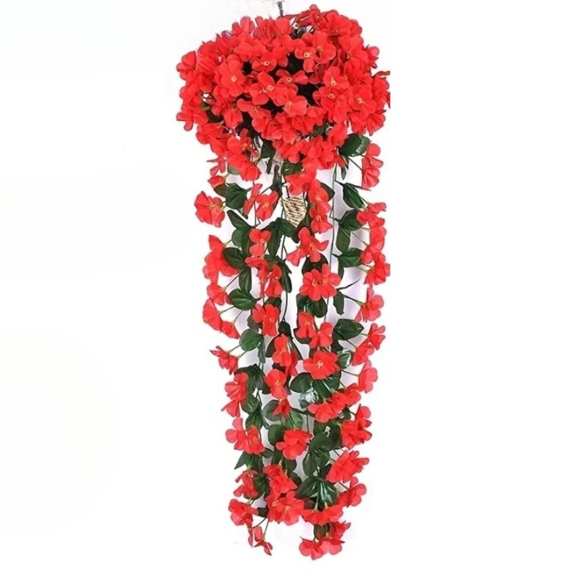 Fleurs Artificielles Suspendues Pétunias - Lot De 3, Plus De 77 Cm, Résistantes Aux UV Pour Extérieur - 6