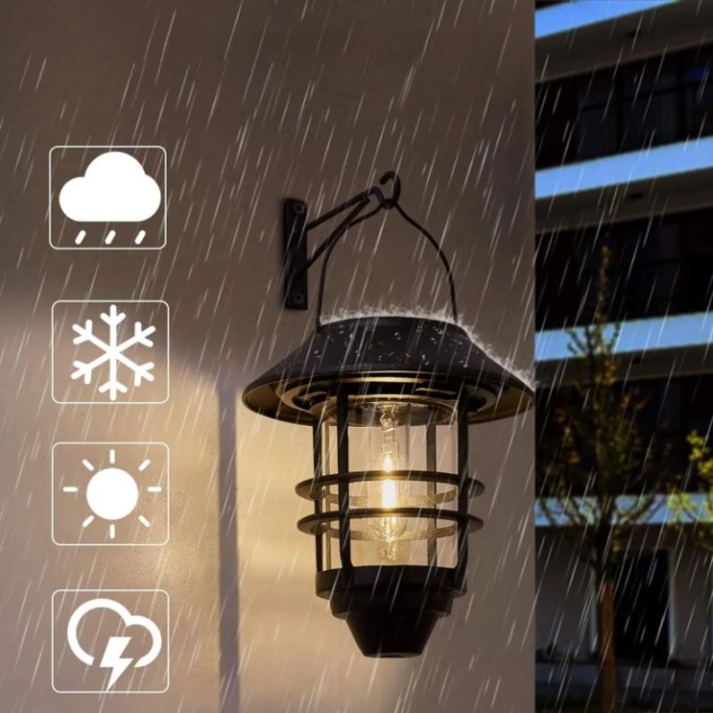 Lampe Solaire à Suspendre ZVO Lanterne Solaire Extérieur, 30 LED Lampe Boule Suspendue Solaire, éclairage Jardin En Verre Craquelé, Lumières Mason Jar Décoration étanche Intérieur Pour Patio Fête Cour Noël Pelouse Boule