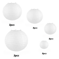 Lot de 30 Lanternes Chinoises de Différentes Tailles - Bricoli | La Boutique Déco
