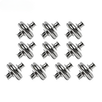 Lot de Dix Paires de Pinces Rideau Magnétiques avec Poignée Détachable sur fond blanc