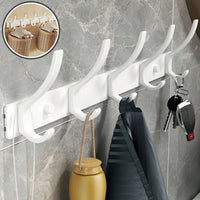 Porte-manteau mural blanc pour le rangement des outils de tailles différentes