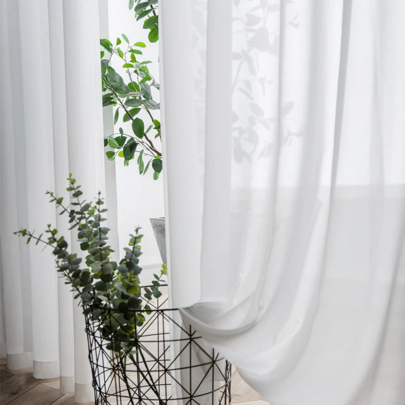 Rideau Brise-vue Ou Ciel De Lit - Demi-rideau Couleur Blanc, Marque Vue, Neuf Sous Emballage