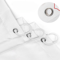 Wasserdichter Duschvorhang mit Haken und Farbverlauf