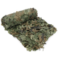 Voile d'Ombrage de Style Camouflage Militaire sur fond blanc