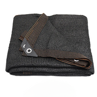 Voile d'Ombrage Rectangulaire Noir et Occultant avec Œillets sur fond blanc