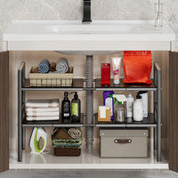 Etagère extensible sous évier de la salle de bain