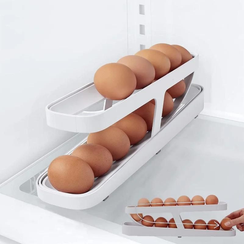 Distributeur à Œufs Spirale Toplife - Support Rangement 30-36 Œufs, Rotatif 360°