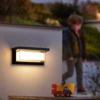 Applique LED Extérieur Murale Étanche de Forme de Rectangulaire