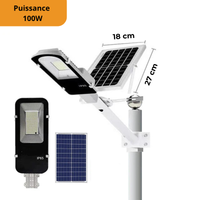 Wasserdichte LED-Solar-Außenbeleuchtung im Straßenlaternenstil mit Fernbedienung