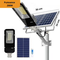 Wasserdichte LED-Solar-Außenbeleuchtung im Straßenlaternenstil mit Fernbedienung