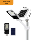 Wasserdichte LED-Solar-Außenbeleuchtung im Straßenlaternenstil mit Fernbedienung