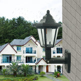 Éclairage Extérieur Mural Hexagonal et Solaire de Style Rétro