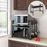 Etagère de rangement extensible pour four,  micro-onde et comptoir de cuisine