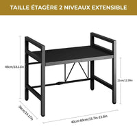 Etagère de rangement extensible