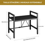 Etagère de rangement extensible