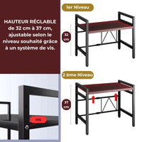 Etagère de rangement 2 niveaux 