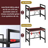 Etagère de rangement 2 niveaux 