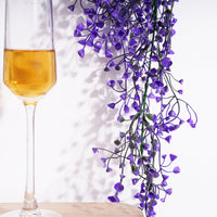 Fausse Plante Tombante Violette de Style Feuilles de Vigne