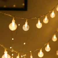 Guirlande Boule Lumineuse à LED Effet Boule de Noël