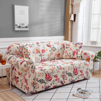 Housse de Canapé Extensible avec Imprimé Floral en Polyester