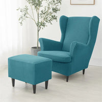 Housse Fauteuil Bleue en Polyester avec Grains de Maïs