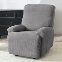 Housse de Fauteuil avec Motifs à Brique en Polyester sur fond gris