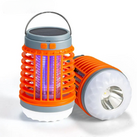 Lampe Anti Moustique Orange avec Lumière UV et Crochet