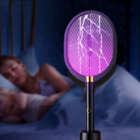 Lampe Anti-Moustique Style Raquette Lumineuse