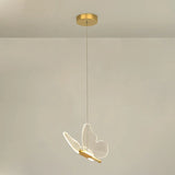 Lampe Suspendue LED en Forme de Papillon sur fond gris