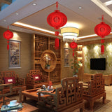 Lanterne Chinoise Rouge et Traditionnelle en Tissu