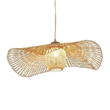 Lustre Bambou LED Épuré et Original sur fond blanc