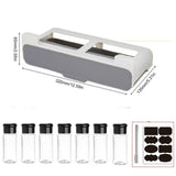 Gewürzregal für eine organisierte Küche | Optimierter Platz 