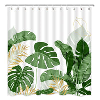 Rideau Jungle avec Motifs de Feuilles pour Douche - Bricoli | La Boutique Déco