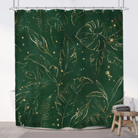 Rideau Jungle avec Motifs de Feuilles pour Douche - Bricoli | La Boutique Déco