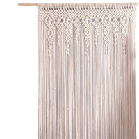 Rideau Macramé de Style Bohème pour Porte sur fond blanc