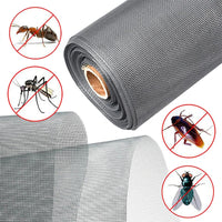 Rouleau Moustiquaire Multi Surface à Découper sur fond blanc avec les images de chaque insectes repoussés par la moustiquaire