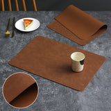 Tapis Cuisine Style Set de Table Effet Cuir